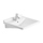 Duravit STARCK 3 lavabo Vital 60 cm monoforo, con troppopieno e bordo per rubinetteria, lato inferiore smaltato, WonderGliss, colore bianco 03096000001