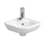 Immagine di Duravit STARCK 3 lavamani d'angolo 43 cm monoforo, con troppopieno, con bordo per rubinetteria, lato inferiore smaltato, colore bianco 0752440000