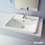 Immagine di Duravit STARCK 3 lavabo da incasso 56 cm monoforo, per incasso soprapiano, con troppopieno, con bordo per rubinetteria, colore bianco 0302560000