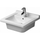 Duravit STARCK 3 lavabo 48 cm monoforo, con troppopieno, con bordo per rubinetteria, lato inferiore smaltato, WonderGliss, colore bianco 03034800001