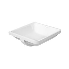 Immagine di Duravit STARCK 3 lavabo da incasso 43 cm senza foro per rubinetteria, per incasso sottopiano, con troppopieno, senza bordo per rubinetteria, colore bianco 0305430000