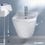 Immagine di Duravit STARCK 3 set sanitari sospesi, vaso Compact a cacciata, sedile con coperchio, senza chiusura rallentata, bidet monoforo con troppopieno, colore bianco 2227090000+2280150000+0063810000