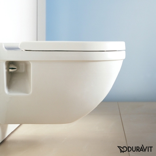 Immagine di Duravit STARCK 3 vaso sospeso a cacciata, senza sedile, fabbisogno di acqua di risciacquo 4,5 l, UWL classe 1, colore bianco 2200090000