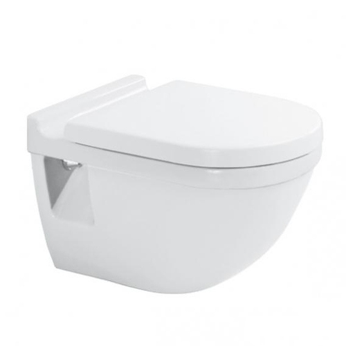 Immagine di Duravit STARCK 3 vaso sospeso a fondo piano, senza sedile, fabbisogno di acqua di risciacquo 6 l, UWL classe 2, colore bianco 2201090000