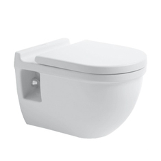 Immagine di Duravit STARCK 3 vaso sospeso Comfort a cacciata, senza sedile, altezza di seduta + 5 cm, fabbisogno di acqua di risciacquo 6 l, UWL classe 2, colore bianco 2215090000