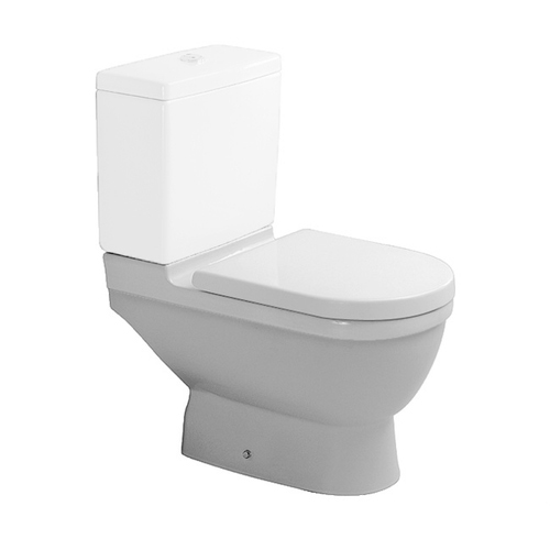 Immagine di Duravit STARCK 3 vaso monoblocco a pavimento a cacciata, per cassetta appoggiata non inclusa, senza sedile, con scarico verticale, fabbisogno di acqua di risciacquo 6 l, UWL classe 2, colore bianco 0126010000