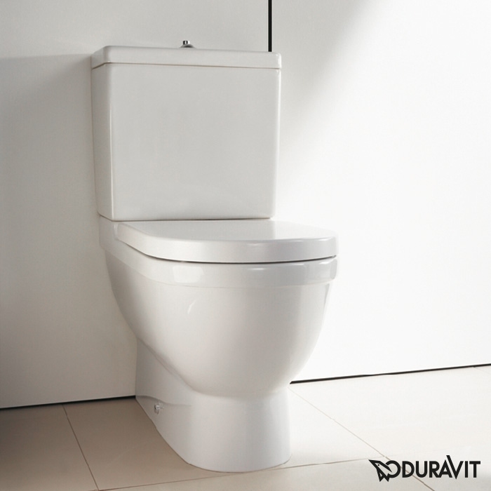 Immagine di Duravit STARCK 3 vaso monoblocco a pavimento a cacciata, senza cassetta e senza sedile, fabbisogno di acqua di risciacquo 6 l, UWL classe 2, colore bianco 0128090000