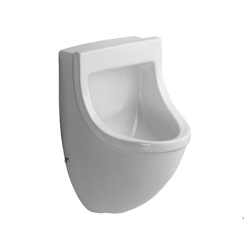 Immagine di Duravit STARCK 3 orinatoio con entrata posteriore nascosta, ad aspirazione, senza mosca, con scarico a scelta orizzontale nascosto o verticale a vista, HygieneGlaze, colore bianco 0821352000