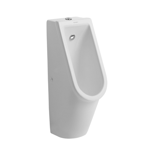 Immagine di Duravit STARCK 3 orinatoio entrata a vista dall'alto, senza brida, senza mosca, colore bianco 0826250000