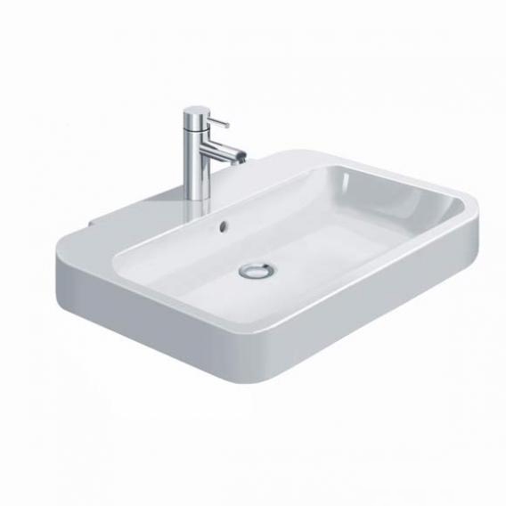 Immagine di Duravit HAPPY D.2 lavabo 65 cm con 3 fori per rubinetteria, con troppopieno, WonderGliss, colore bianco 23166500301