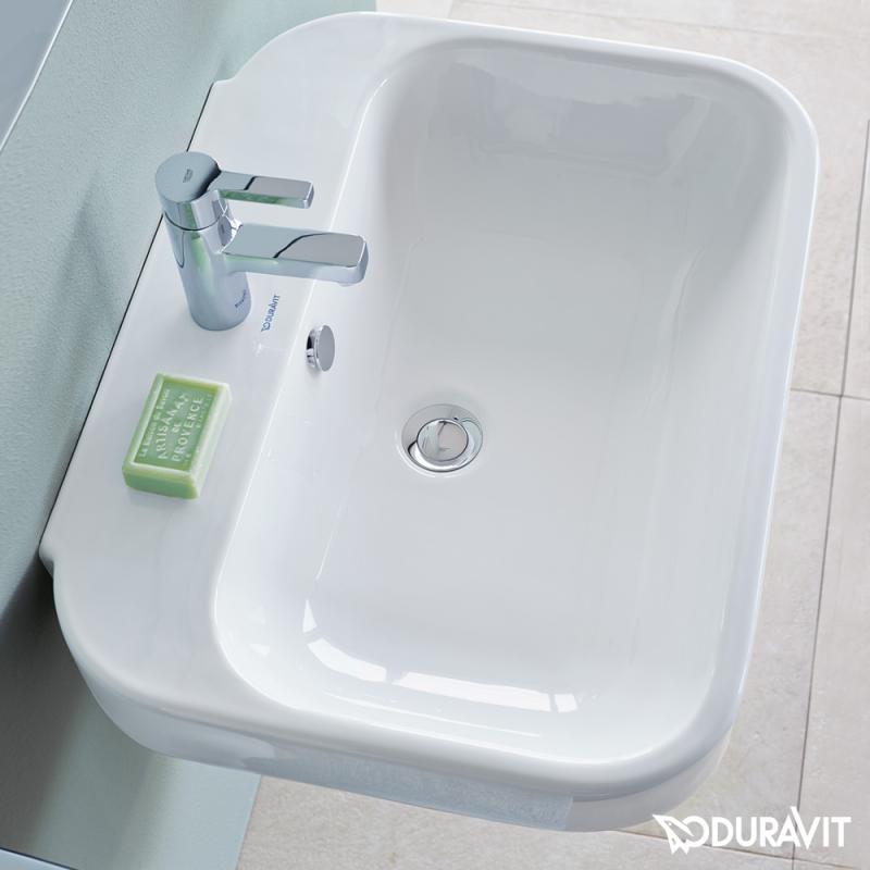Immagine di Duravit HAPPY D.2 lavamani 50 cm, monoforo, con troppopieno, colore bianco 0709500000