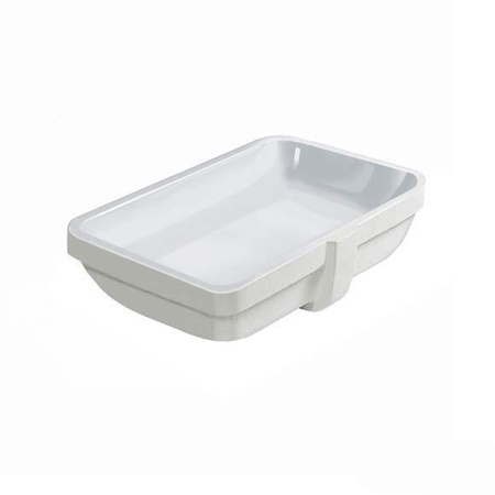 Immagine di Duravit HAPPY D.2 lavabo da incasso sottopiano 48 cm, senza foro, con troppopieno, colore bianco 0457480000
