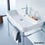 Immagine di Duravit HAPPY D.2 lavabo consolle 100 cm, monoforo, con troppopieno, WonderGliss, colore bianco 23181000001