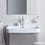 Immagine di Duravit HAPPY D.2 lavabo consolle 65 cm, monoforo, con troppopieno, colore bianco 2318650000