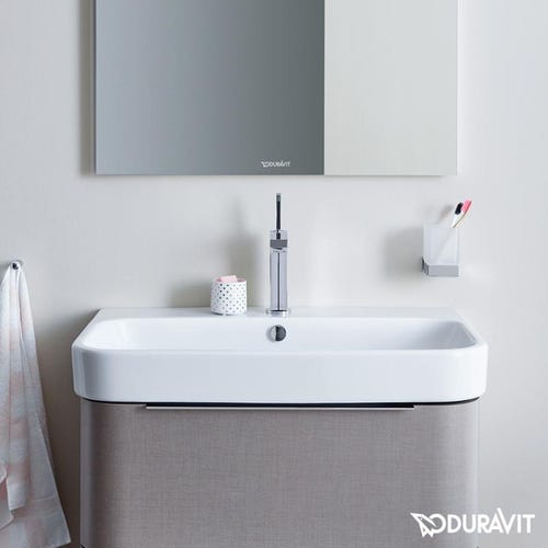Immagine di Duravit HAPPY D.2 lavabo consolle 65 cm, monoforo, con troppopieno, colore bianco 2318650000