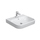 Duravit HAPPY D.2 lavabo consolle 60 cm, monoforo, con troppopieno, WonderGliss, colore bianco 23186000001