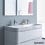 Immagine di Duravit HAPPY D.2 lavabo consolle 120 cm, doppio foro per doppia rubinetteria, con troppopieno, colore bianco 2318120024