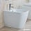 Immagine di Duravit HAPPY D.2 bidet a pavimento monoforo, a filo parete, con troppopieno, colore bianco 2267100000