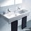 Immagine di Duravit VERO lavabo consolle 120 cm, con due fori per due rubinetterie monocomando, con troppopieno, colore bianco 0454120024