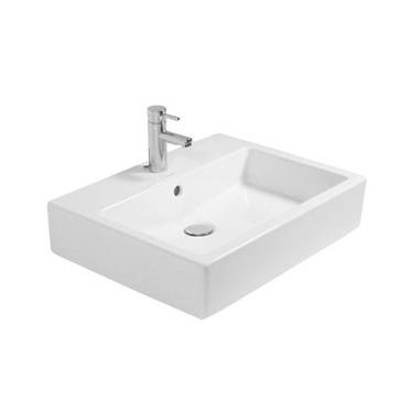 Duravit VERO lavabo consolle 60 cm, monoforo, con troppopieno, colore bianco 0454600000