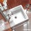 Immagine di Duravit VERO lavabo consolle 50 cm, monoforo, con troppopieno, WonderGliss, colore bianco 04545000001
