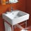 Immagine di Duravit VERO lavabo consolle 50 cm, monoforo, con troppopieno, WonderGliss, colore bianco 04545000001