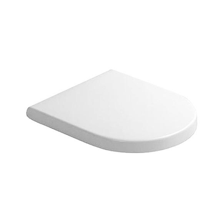 Immagine di Duravit STARCK 3 sedile con coperchio per vaso Vital, con gommini ad angolo e cerniere continue, cerniere in acciaio inox, senza chiusura rallentata, colore bianco 0062410000