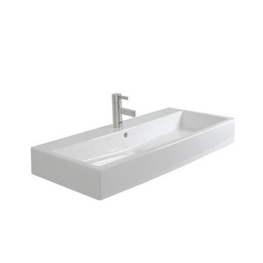 Duravit VERO lavabo rettificato 70 cm, monoforo, con troppopieno, colore bianco 0454700027