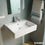 Immagine di Duravit VERO lavabo rettificato 50 cm, monoforo, con troppopieno, WonderGliss, colore bianco 04545000271