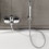 Immagine di Grohe EUROSMART COSMOPOLITAN miscelatore monocomando per vasca o doccia, a parete, con deviatore, doccetta, supporto doccetta e flessibile 150 cm, finitura cromo 32832000