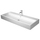 Duravit VERO AIR lavabo consolle 120 cm, monoforo, con troppopieno, con bordo per rubinetteria, lato inferiore smaltato, WonderGliss, colore bianco 23501200001