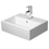Immagine di Duravit VERO AIR lavamani rettificato 45 cm, monoforo, con troppopieno, con bordo per rubinetteria, colore bianco 0724450027