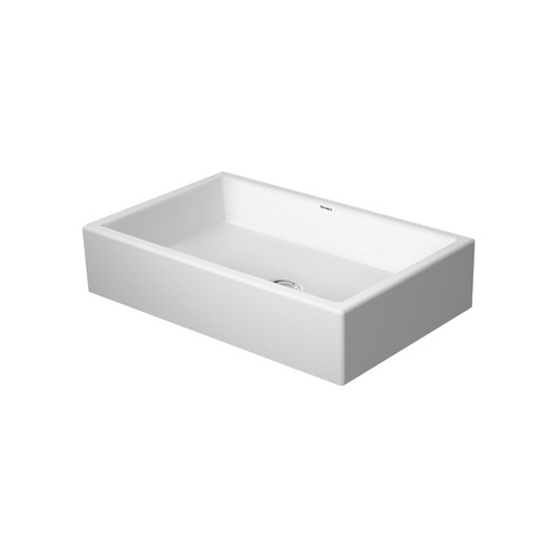 Immagine di Duravit VERO AIR bacinella da appoggio soprapiano 60 cm, senza foro per rubinetteria, con rettifica, senza troppopieno, senza bordo per rubinetteria, colore bianco 2351600000