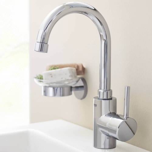 Immagine di Grohe Concetto new miscelatore monocomando Lavabo con scarico a saltarello,  taglia L, finitura cromo 32629001