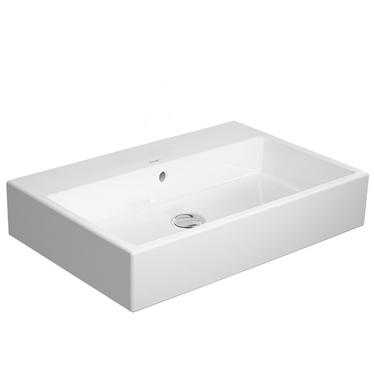 Duravit VERO AIR lavabo rettificato 70 cm, senza foro per rubinetteria, con troppopieno, con bordo per rubinetteria, colore bianco 2350700028