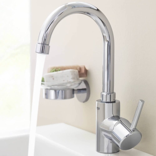 Immagine di Grohe Concetto new miscelatore monocomando Lavabo con scarico a saltarello,  taglia L, finitura cromo 32629001