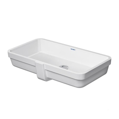 Immagine di Duravit VERO AIR lavabo da incasso sottopiano 60 cm, con troppopieno, colore bianco 0384600000