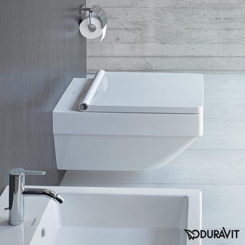 Immagine di Duravit VERO AIR vaso sospeso Rimless® a cacciata, senza brida, senza sedile, UWL classe 1, fabbisogno di acqua di risciacquo 4,5 l, colore bianco 2525090000