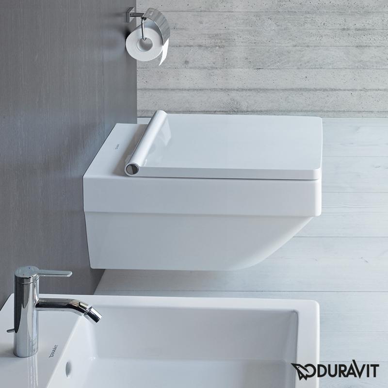 Immagine di Duravit VERO AIR vaso sospeso Rimless® a cacciata, senza brida, senza sedile, UWL classe 1, fabbisogno di acqua di risciacquo 4,5 l, colore bianco 2525090000