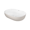 Immagine di Duravit LUV bacinella da appoggio soprapiano 60 cm, con rettifica, senza troppopieno,  WonderGliss, interno colore bianco, esterno colore sabbia finitura opaco 03796021001