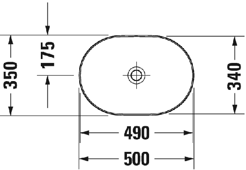 Immagine di Duravit LUV bacinella da appoggio soprapiano 50 cm, con rettifica, senza troppopieno, WonderGliss, interno colore bianco, esterno colore sabbia finitura opaco 03795021001