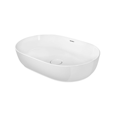 Immagine di Duravit LUV bacinella da appoggio soprapiano 50 cm, con rettifica, senza troppopieno, colore bianco 0379500000
