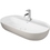 Immagine di Duravit LUV bacinella da appoggio soprapiano 80 cm, monoforo, con rettifica, senza troppopieno, con bordo per rubinetteria, WonderGliss, interno colore bianco, esterno colore sabbia finitura opaco 03808021001