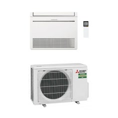 Immagine di Mitsubishi MFZ-KT Console R32 Climatizzatore a pavimento monosplit inverter | unità esterna 2.5 kW unità interna 9000 BTU SUZ-M25VA+MFZ-KT25VG