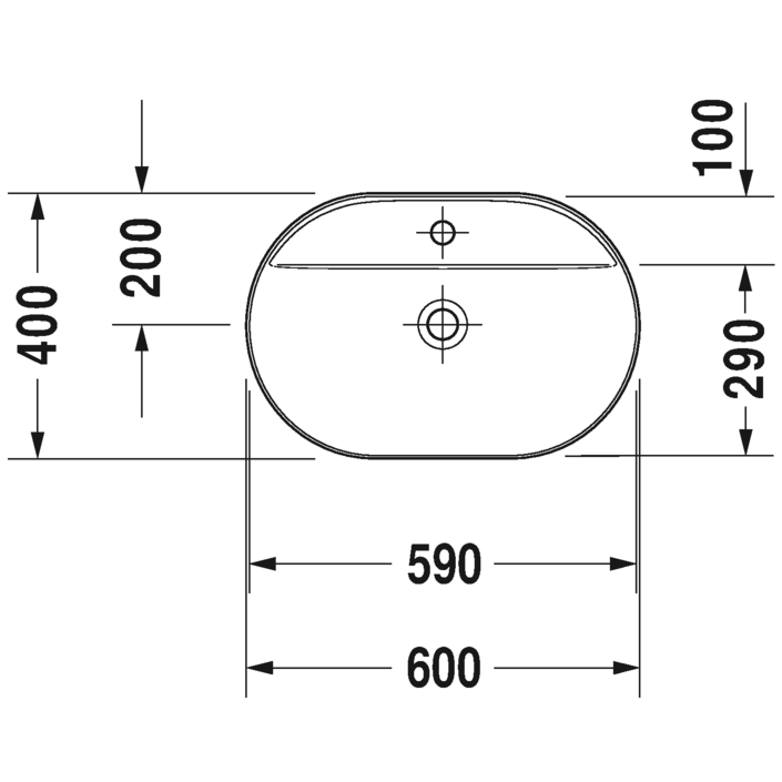 Immagine di Duravit LUV bacinella da appoggio soprapiano 50 cm, monoforo, con rettifica, senza troppopieno, con bordo per rubinetteria, WonderGliss, interno colore bianco, esterno colore grigio finitura opaco 03806023001