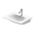 Duravit VIU lavamani consolle 53 cm, monoforo, con troppopieno, con bordo per rubinetteria, lato inferiore smaltato, WonderGliss, colore bianco 23445300001