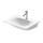 Duravit VIU lavamani consolle 45 cm, monoforo, senza troppopieno, con bordo per rubinetteria, lato inferiore smaltato, WonderGliss, colore bianco 07334500411