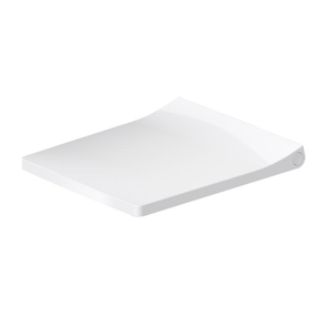 Immagine di Duravit VIU sedile con coperchio rimovibile, cerniere in acciaio inox, con chiusura rallentata, colore bianco 0021290000