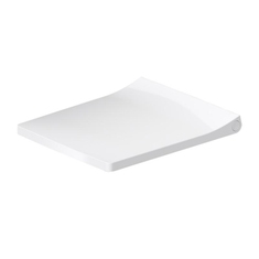 Immagine di Duravit VIU sedile con coperchio rimovibile, cerniere in acciaio inox, con chiusura rallentata, colore bianco 0021190000