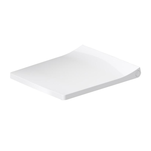 Immagine di Duravit VIU sedile con coperchio rimovibile, cerniere in acciaio inox, con chiusura rallentata, colore bianco 0021190000